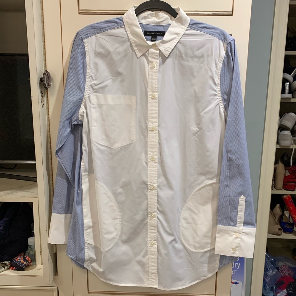 NWT Banana Republic Button Down with Pockets